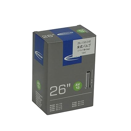Schwalbe Fahrradschlauch AV13 40/62-559 EK AGV 40 mm Schlauch Schwarz Nr. 13/26''