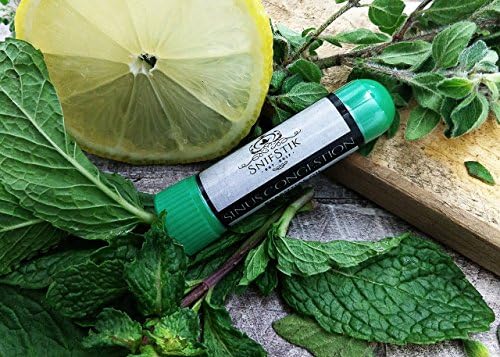 SINUS CONGESTION RELIEF Aromatherapy Nasal Inhaler | Personal Diffuser with Organic Essential Oil Blend of Oregano, Peppermint, Lemon &amp; Tea Tree | OPEN SINUSES &amp; BREATHE EASY