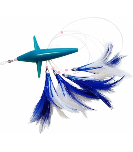 KTGCOZS Pack of 3 Trolling Bird Teaser Tuna,Marlin Mahi Saltwater Fishing Lures 5