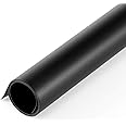 Meking Black PVC Photography Backdrop Matte & Reflective PVC Background 24x51inches (60x130cm) Dual Side Vinyl Photo Backdrop for Product Video Photography Studio