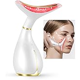 Red Light Facial Massager, Skin Care Tools for Face & Neck Beauty Device, 3 in 1 Face Massager Tool with LED, Thermal, Vibration, Tightenings, Rejuvenation for Women