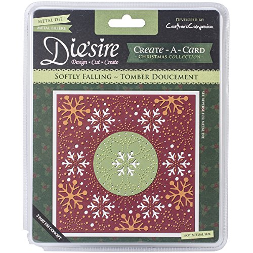 Crafter's Companion Die'sire Create-A-Card Cutting and Embossing Die-Softly Falling