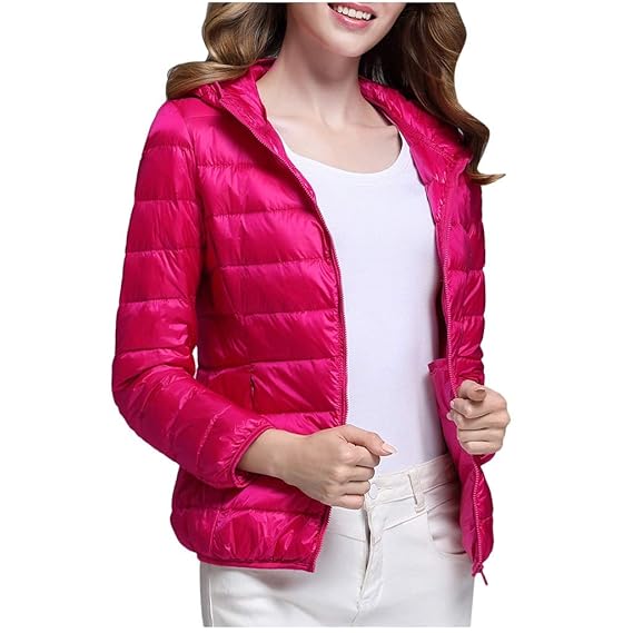 thin puffer jacket women's