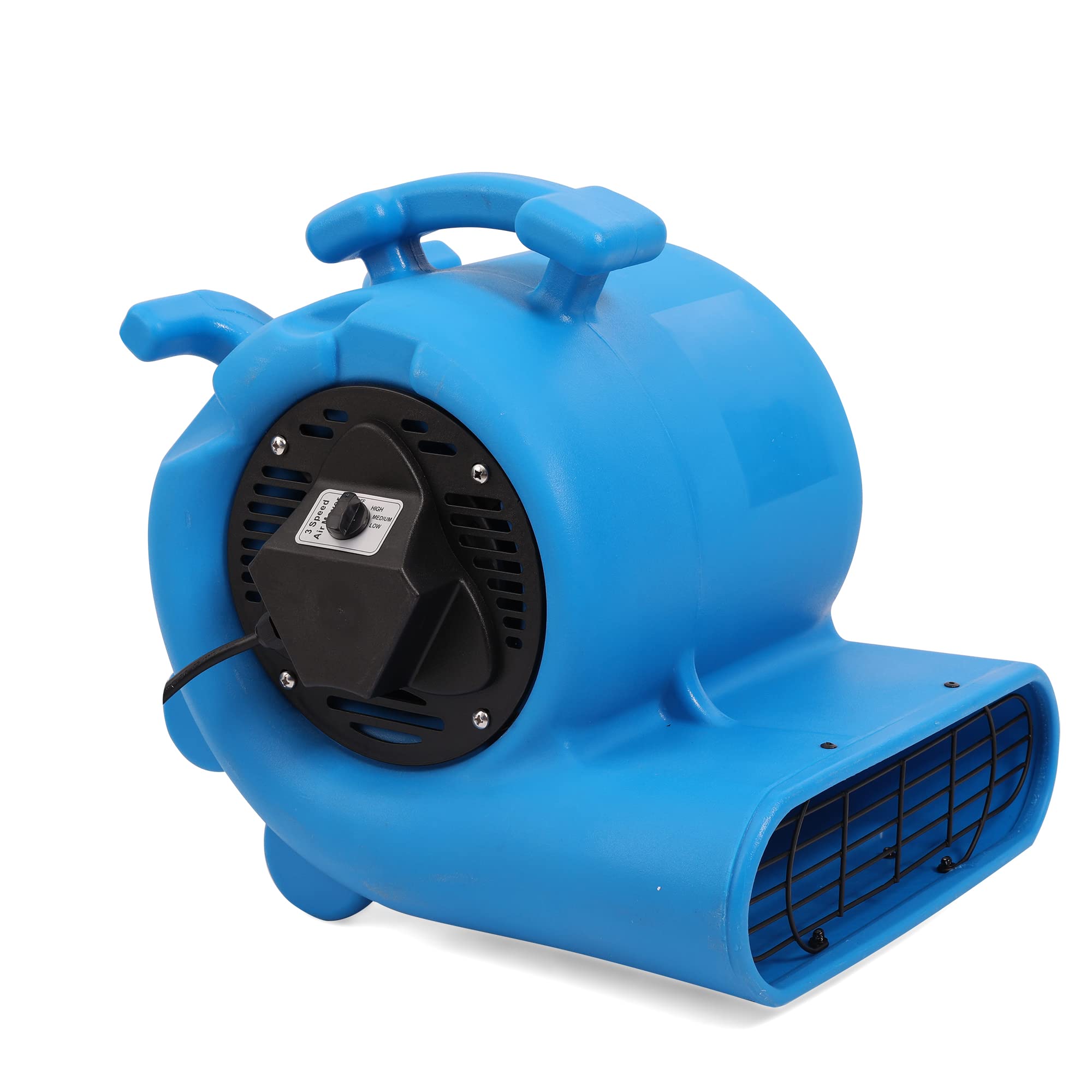 MOUNTO 3-Speed 3/4HP 3000CFM Air Mover Floor Carpet Dryers for Cooling, Drying, Air Circulation