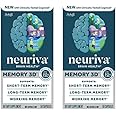 NEURIVA Memory 3D Brain Supplement - Nootropic Capsules for Memory, Focus & Cognitive Function - Short Term, Long Term, & Working Memory Support - 50ct - Pack of 2