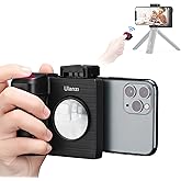 CapGrip II Smartphone Camera Grip Holder w Remote Control Shutter 1/4" Tripod Mount Phone Clip for iPhone 16 15 14 13 Max Pro