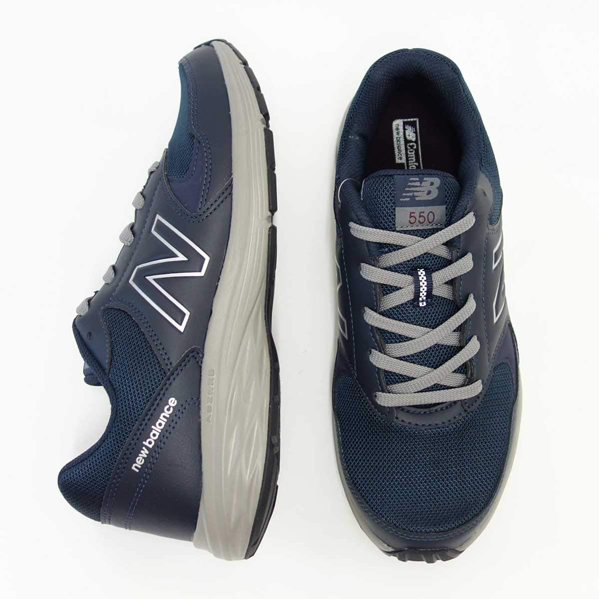 Amazon ニューバランス Mw550 Nv2 メンズ 4e幅 ゆったりフィットのウォーキングシューズ ネイビー 12 30cm New Balance ニューバランス ウォーキング