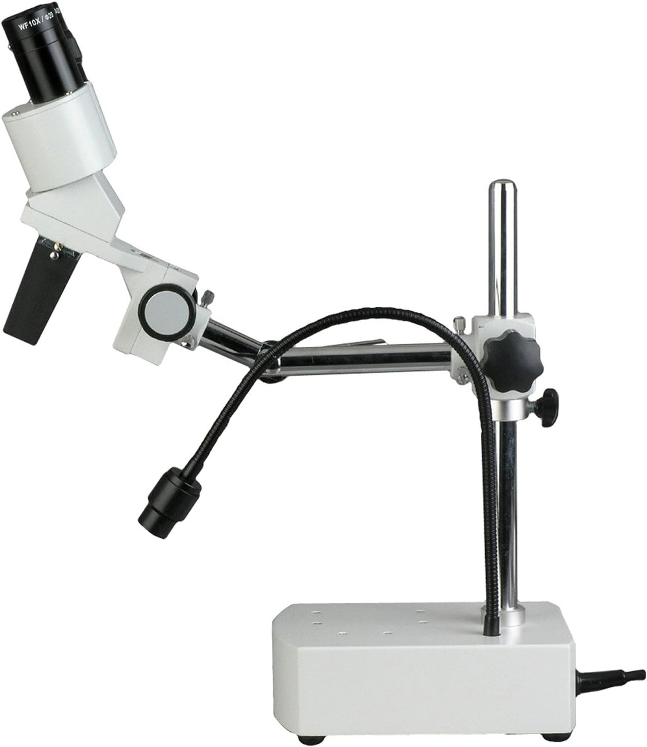 10X-20X LED Binocular Stereo Microscope Boom Arm with Gooseneck Light - Image 4