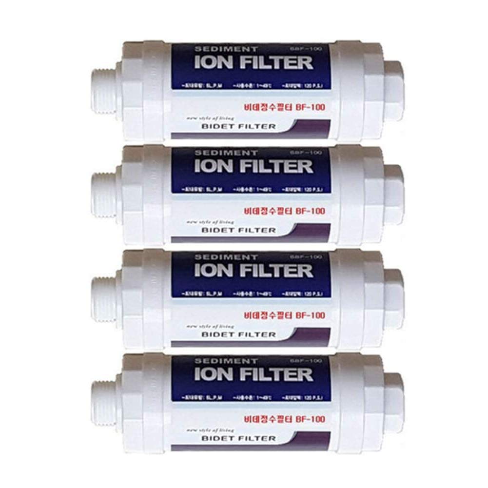 [KEMOEM] WGTECH ION Filter BF-100 Shower Head, Faucet Filter Bidet Water Filter 4 Pieces