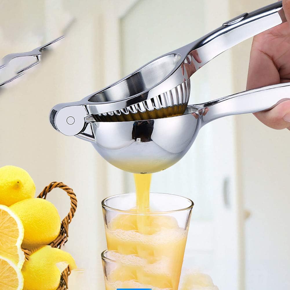 Large Lemon Squeezer Manual Juicer,Heavy Duty Metal Orange Lemon Juicer, Large Manual Citrus Press Juicer and Lime Squeezer