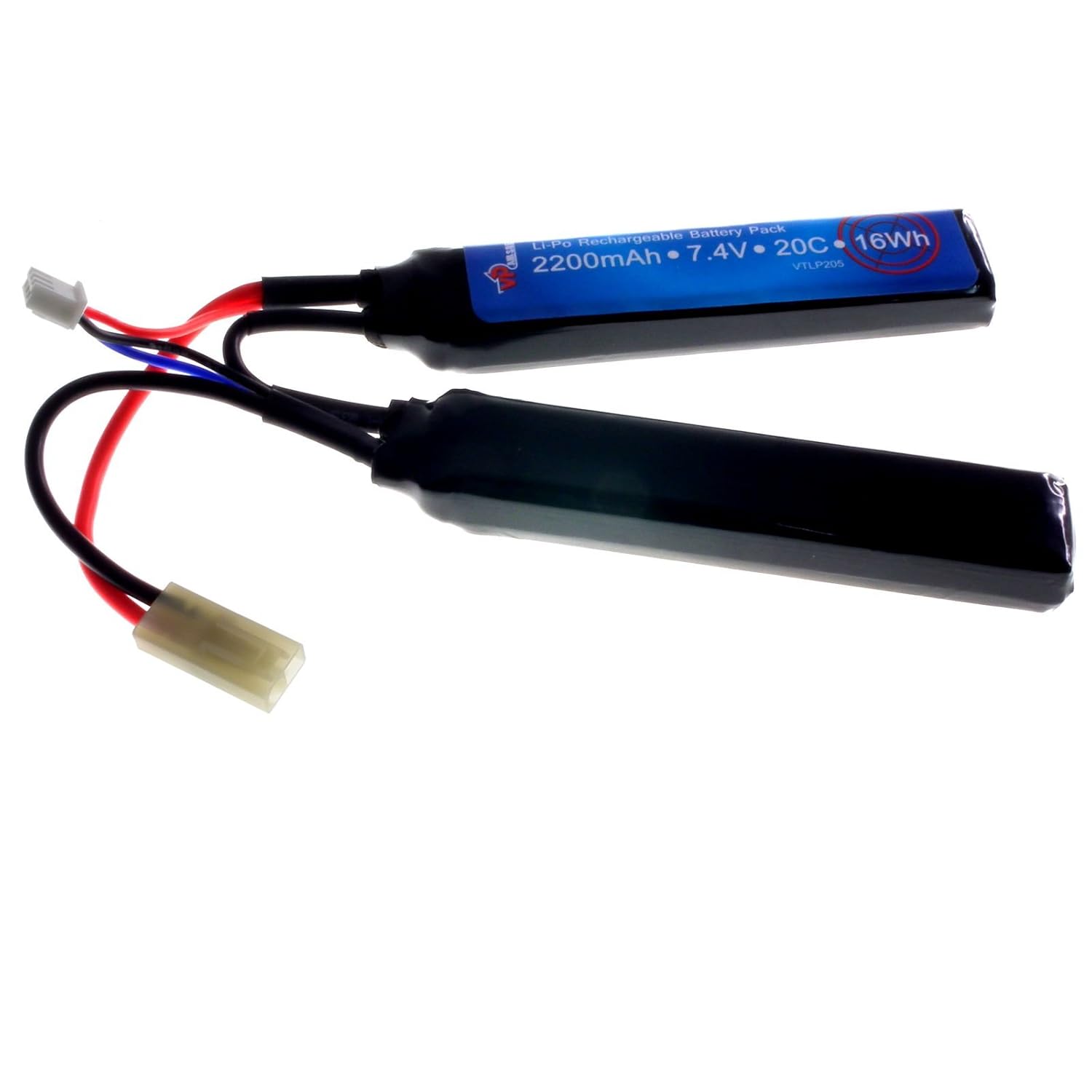 7.4v Airsoft LiPO Batteries (2200mAh 20C Cranestock) Amazon.co.uk