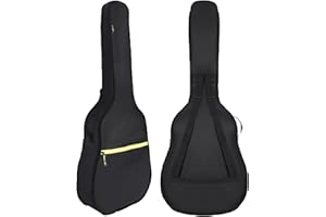 PPOPPO 40/41/42 Inch Acoustic & Classical Guitar Dust Cover Gig Bag, 600D Waterproof Nylon Fabric, Soft Guitar Backpack Case with Large Front Pocket & Adjustable Strap, Lightweight Foldable for Travel