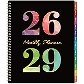 2026-2029 Monthly Planner - 3 Year Monthly Planner 2026-2029, 9" x 11" | July 2026 - June 2029, 36 Months Calendar with Colorful Tabs &amp; Inner Pocket