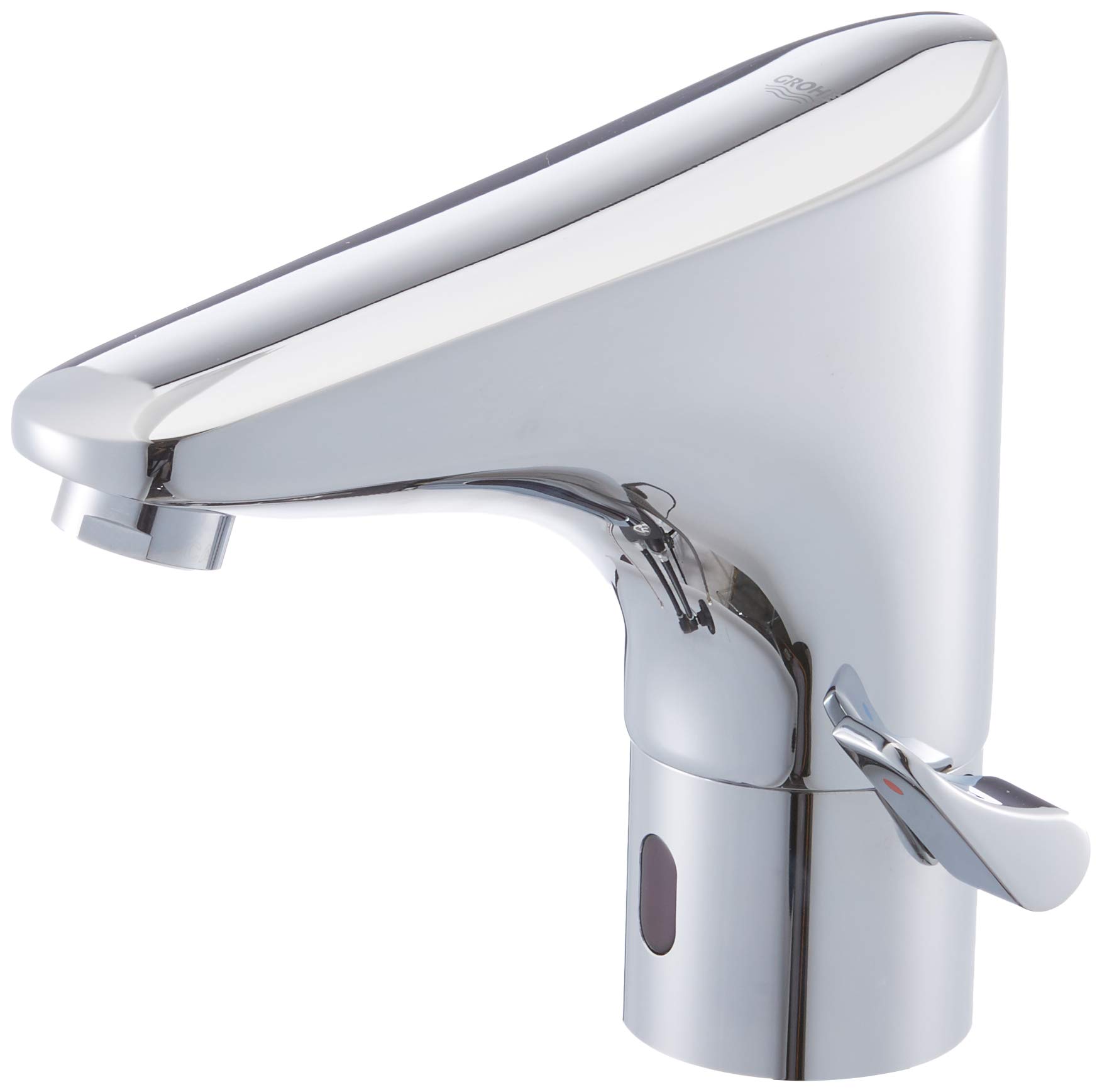 GROHE Europlus E Infra-Red Electronic Basin Mixer 1/2" with Mixing Device and Adjustable Temperature Limiter Chrome 36015001