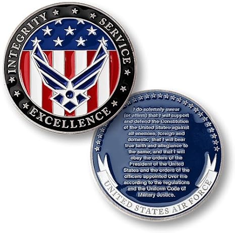 enlistment oath coin usaf leisuretimery