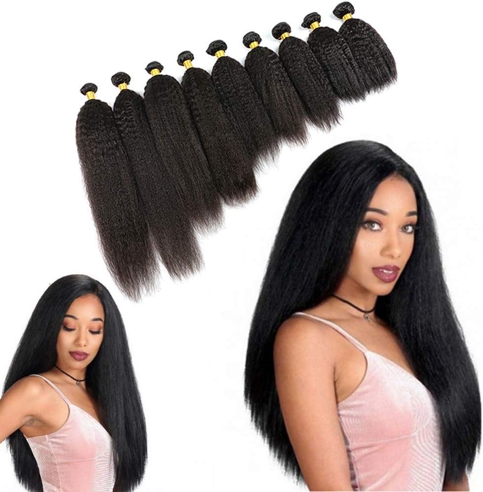 Mongolian Afro Kinky Straight Transparent Lace Closure 4X4 Unprocessed Human Hair Coarse Yaki Straight Closure Pieces with Baby Hair for Women