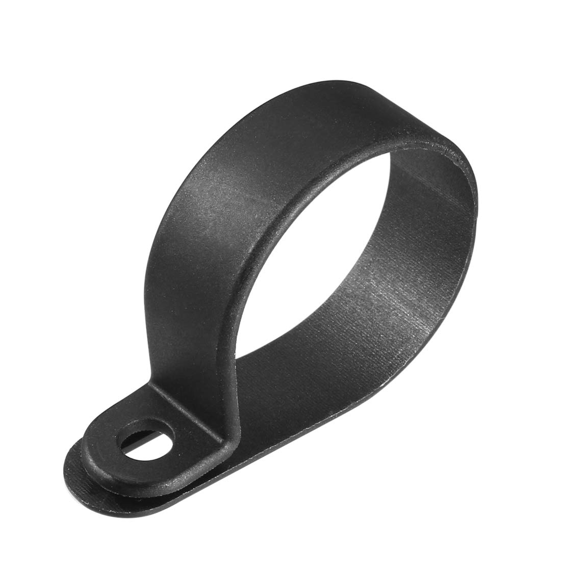 sourcing map 100Pcs Nylon R-type Clamp Organizer Cord Clips for Wire Management Fit Cable Dia 27-30mm R30 Black