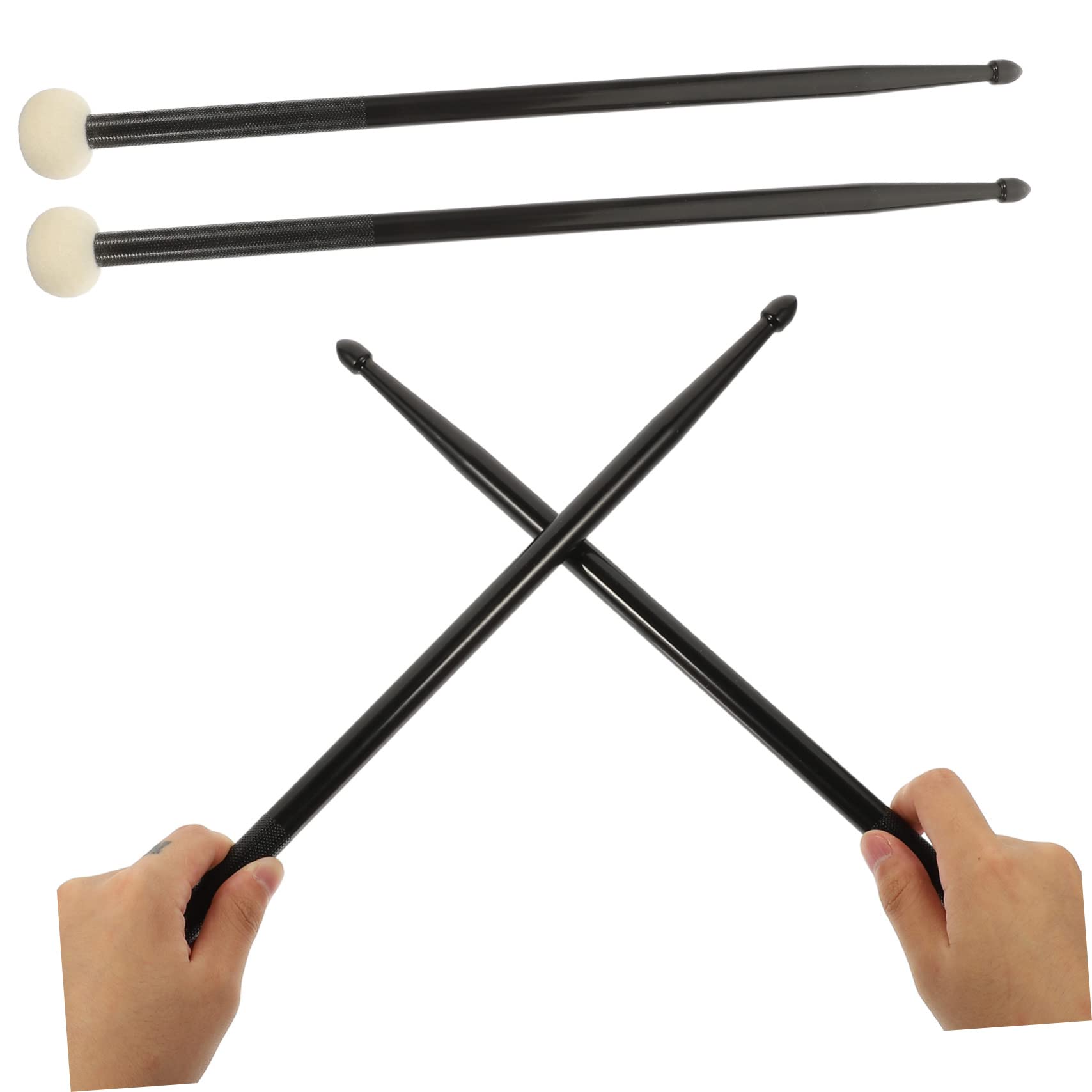 Mikinona 1Pair Double End Drumsticks for Practical Performance Versatile Drumming Accessories for Musicians and Enthusiasts