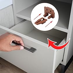 6pcs Drawer Track Guide Kit, Plastic Drawer Guides