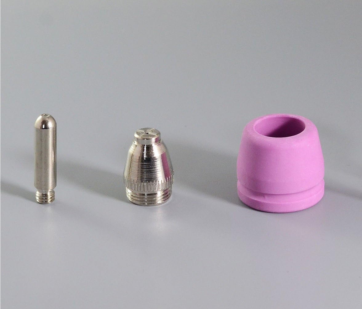 RIVERWELD WSD-60P AG-60P Plasma Electrode with Hafnium Wire Tips Nozzle 1.2mm 60Amp Alumina Nozzle Ceramic Cups with Groove kit Fit CUT-60 LGK-60 Plasma Cutter Pilot ARC Start 25pcs - Image 4