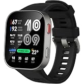 Amazfit Bip Max Smart Watch, 2.07" AMOLED Display, GPS, iOS/Android | 50mm, 20-Day Battery, Water-Resistant, 4GB Storage, Offline Maps, Fitness Tracker, Hybrid Training, 150+ Sports, HYROX Mode