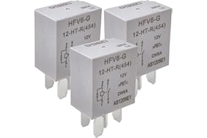 SONZROD 3-Pack 13598343 Relay - 12VDC 30A 4-Pin SPST Automotive Relay - Compatible with GM Vehicles (for Chevrolet Silverado, Buick Enclave) - Fixes Fuel Pump & Ignition Failures (Replaces HFV6-G, 454)