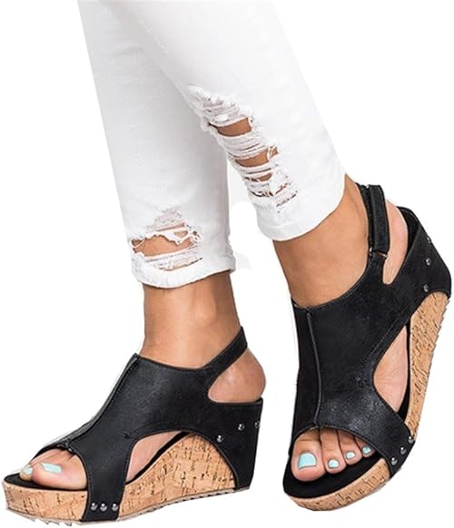 Amazon Piulou レディース サンダル 厚底サンダル 厚底 クロス カッコいい 大人 プラットフォーム ヒール お洒落 エレガント 大人可愛い 無地 Piulou プレカルセ スポーツサンダル