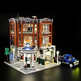 GEAMENT Bricks Light Kit for Creator Expert Corner Garage Building Blocks Model - Compatible with LEGO 10264 (Model Set Not Included)