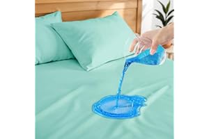 Hitime 100% Waterproof Mattress Protector Queen Size,Machine WashTerry Mattress Cover, Fitted Style with Deep Pockets(Green)