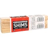 Nelson Wood Shims - DIY Wood Shims 8-Inch Shims, High Performance Natural Wood, 100% Kiln Dried - 1 Pack (12 Shims Total)