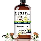 Coconut Vanilla Essential Oil, Coconut Vanilla Oil 16 Fl Oz 480ML for Diffuser Humidifier Yoga Cleaning DIY Candle Soap Making Essential Oils