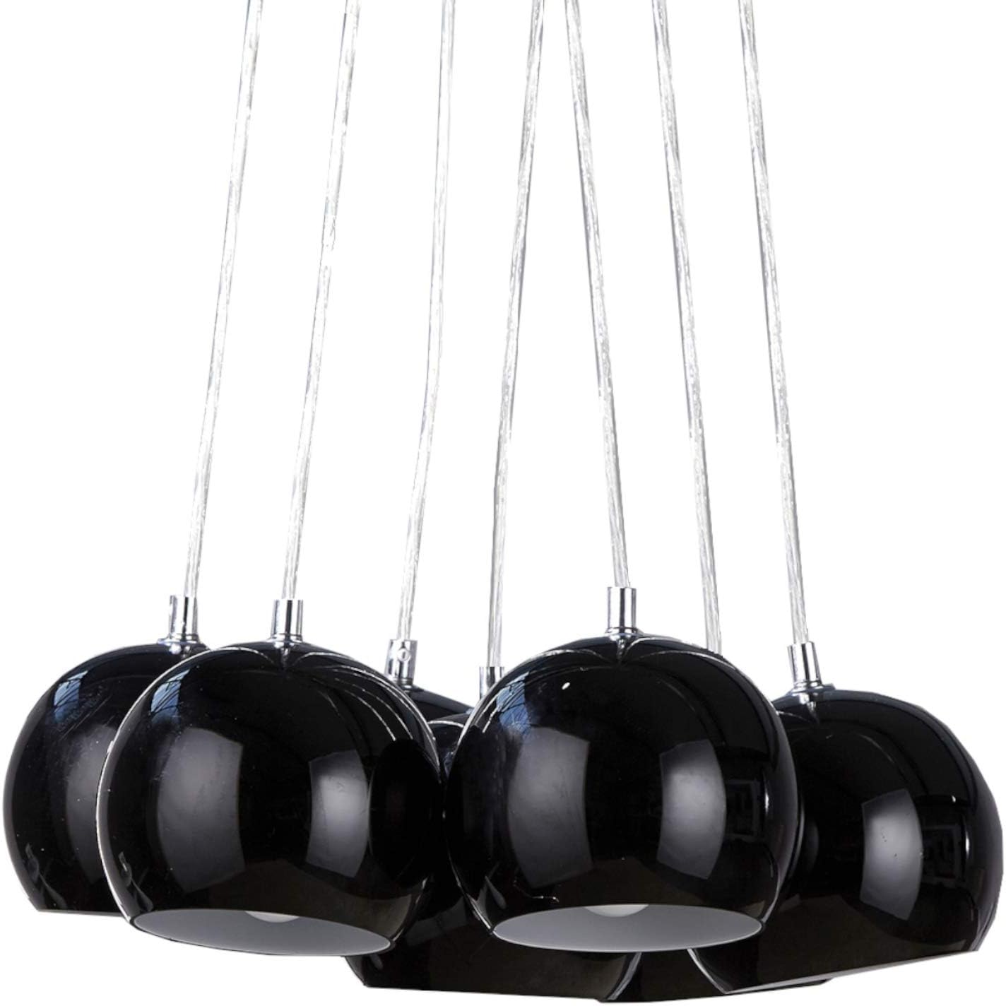 Design Hängeleuchte Black Pearls - Kugel Luxus Hängelampe