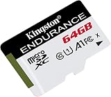 Kingston High Endurance microSD Card 64 GB SDCE/64GB Black White view 2