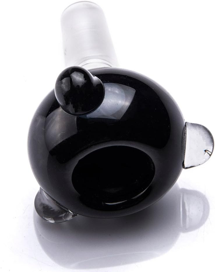 14mm Glass Male Bowl Bong Accessories Tobacco Herb Bowl Black (Pack of 2)
