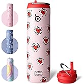 BOTTLE BOTTLE Insulated Water Bottle 24oz with Straw Lid and Handle for Sports Travel Gym Stainless Steel Water Bottles Double-Wall Vacuum Metal Leak Proof BPA-Free