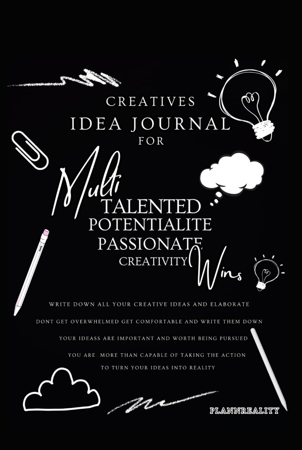 Idea Journal for Creatives and Entrepreneurs , Notebook, Project Planner, Brainstorming, Journal for Men, Journal for Women, Business Idea Journal Notebook