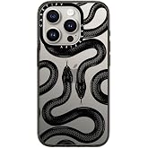 CASETiFY for iPhone 15 Pro Case - Compact | Lightweight | 4ft. 2x Military Grade Drop Protection | Black Kingsnake | Black