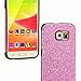 MEKO Galaxy S6 Case, Glitter Bling- Built-in Sparkles- Anti-Falling Off and Anti-Shock Soft Gel Flexible TPU Case [Scratch Resistant] for Samsung Galaxy S6 - (Hot Pink)