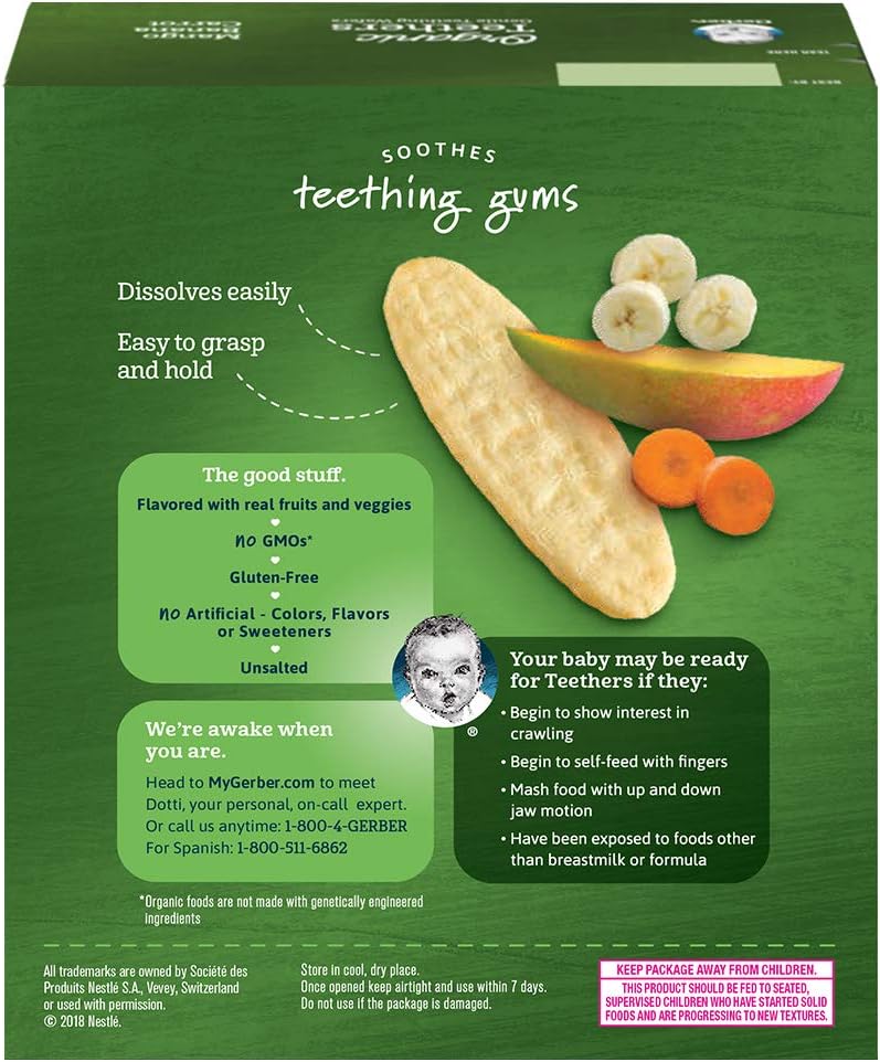 gerber teething wafers