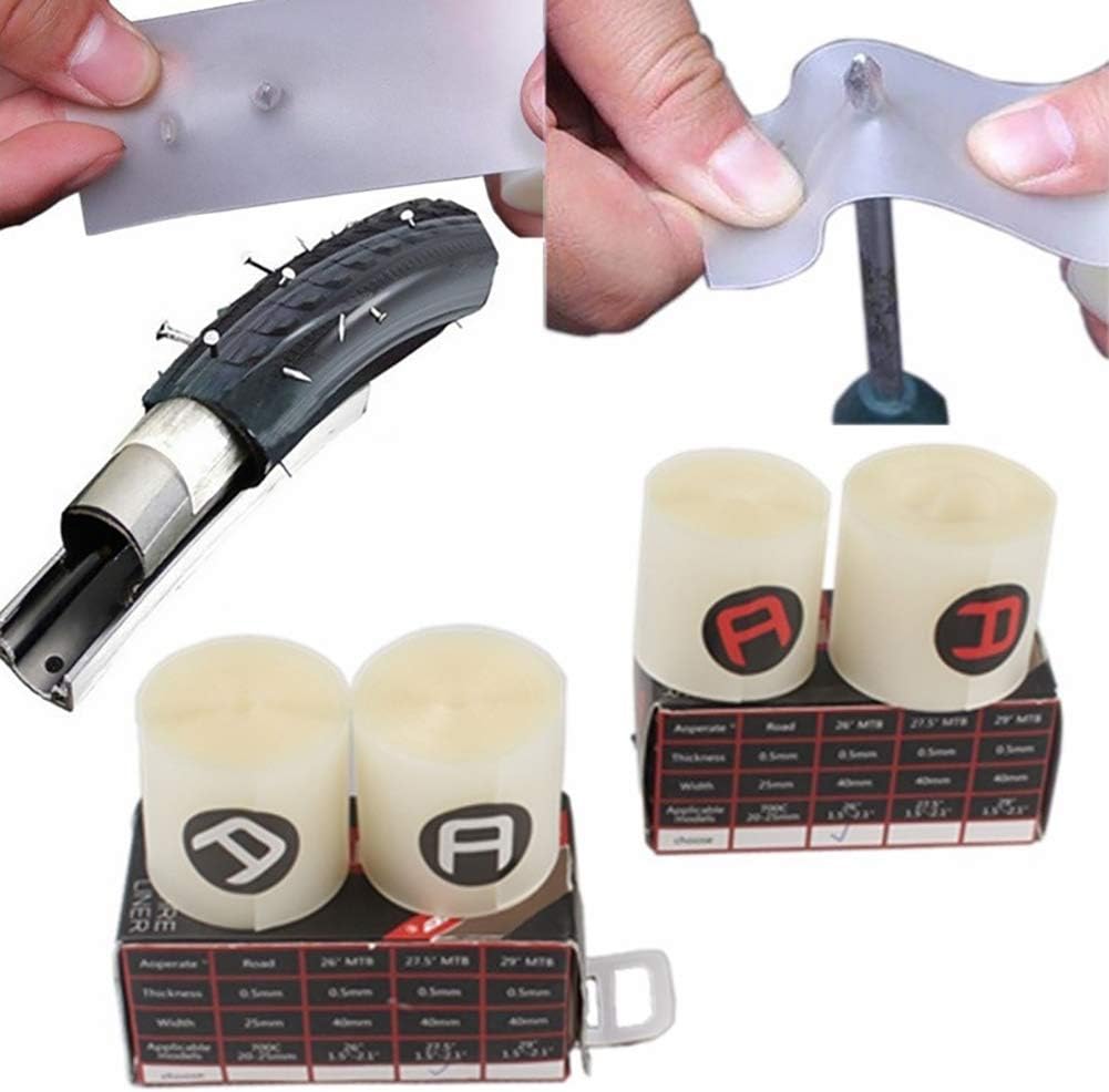 pushfocourag 2 Roll Puncture-proof MTB Mountain Bike Bicycle Tire Lining Inner Protection Pad