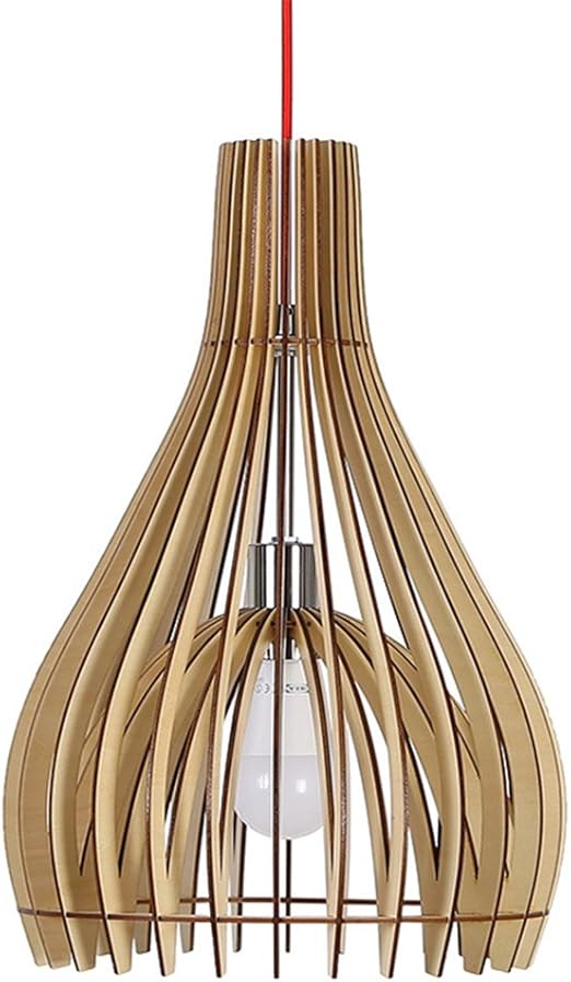 Hroome Vintage Modern Diy Holzern Rustikal Hangende Lampen Holz Pendelleuchten Kuppel Kronleuchter Deckenlampe Lampenschirm Hroome Amazon De Beleuchtung