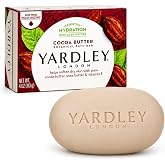 Yardley London Nourishing Bath Soap Bar Cocoa Butter, Helps Soften Dry Skin with Pure Cocoa Butter, Shea Butter &amp; Vitamin E, 4.0 oz Bath Bar, 1 Soap Bar