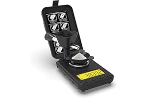 MAXUS Reloading Scale 50g/0.001g with Powder Trickler, Powder Scale with 3 Backlight Colors, Milligram Scale with Repeat Mode