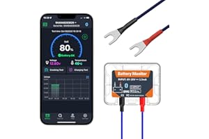 Car Battery Tester Automotive,Wireless Bluetooth 4.0 Battery Monitory BM6 12V Auto Cranking and Charging System Test Scan Too