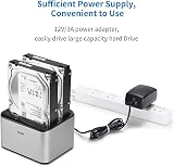 SSK Aluminum USB 3.0 Dual Bay SATA HDD Docking Station Offline Clone Reader view 5