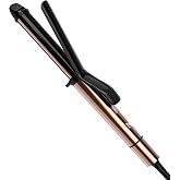Nicebay 1 Inch Curling Iron, Six Temperature Settings, LED Display, Gold | Hair Curling Wand with Ceramic Coating, Professional Hair Curler, 6 Temperature Settings