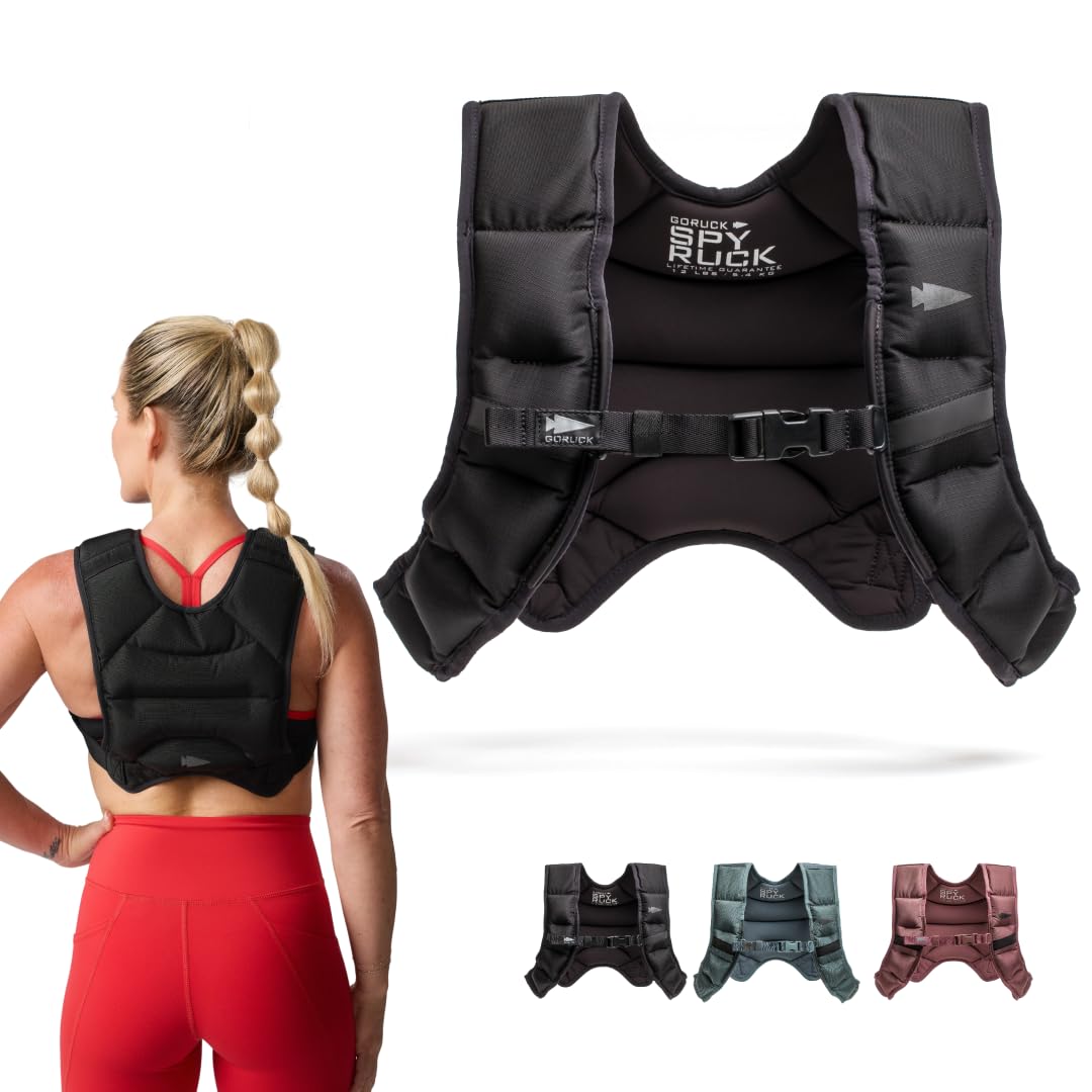 Photo 1 of GORUCK 16LB Spy Ruck Women's Weighted Vest for Walking & Running - Weight Vest for Women Fitness Training with Adjustable Fit, Low-Profile Design for Weight Loss - Black