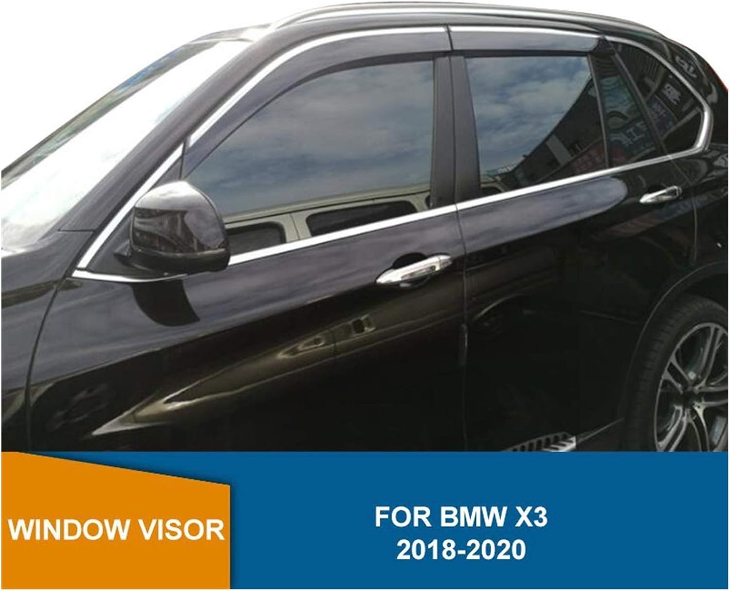 Window Wind Deflectors For BMW X3 2018 2019 2020 Side Window Deflector