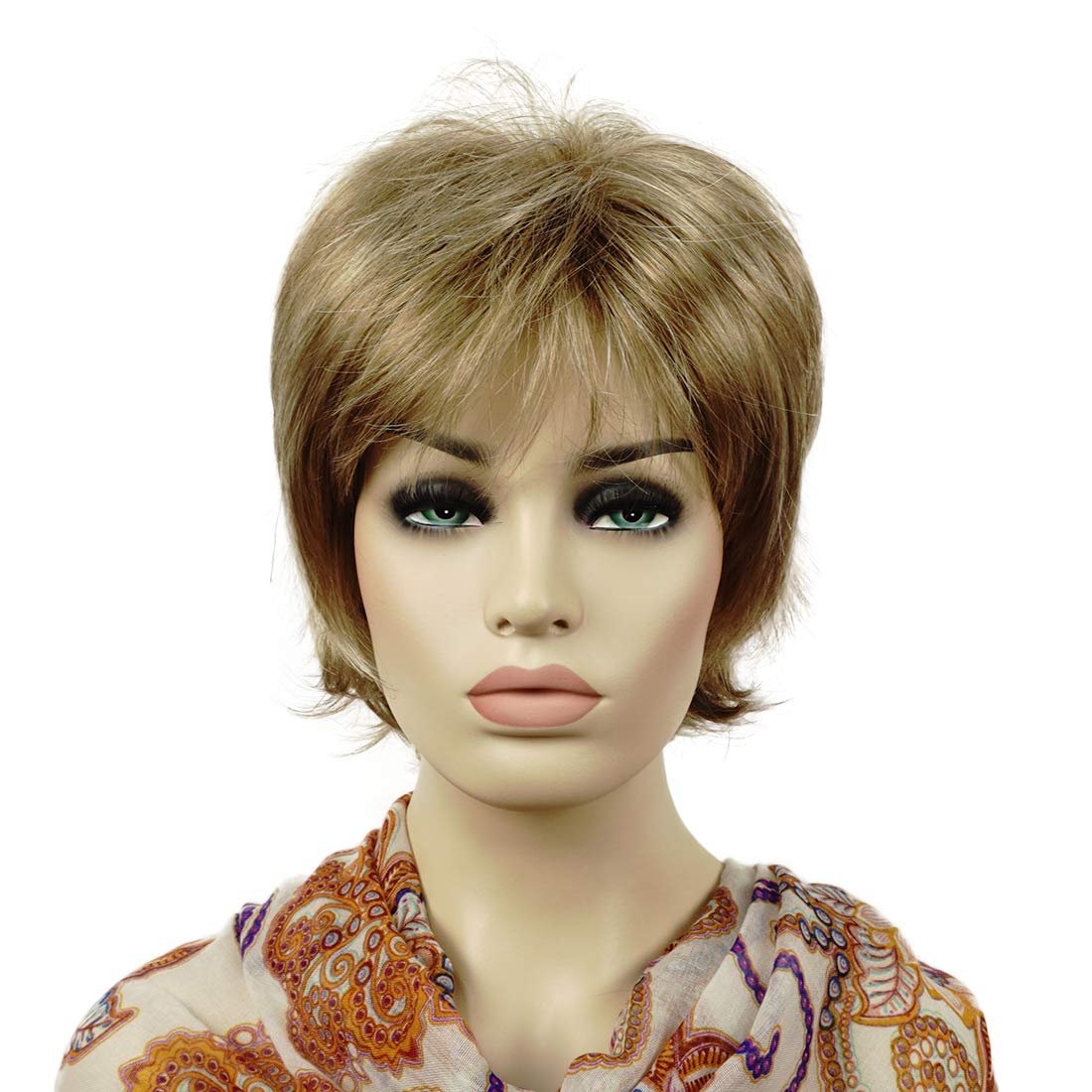 Lydell Short Layered Shaggy Full Synthetic Wigs (15H613 Blonde Mix) — image 1
