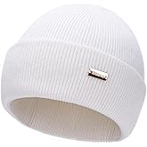 jaxmonoy Knit Beanie for Men Women Cuffed Thick Warm Unisex Knitted Winter Hat Slouchy Skull Beanies Cap